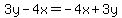 3y-4x+=+-4x+%2B+3y
