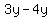 3y-4y%2B6z-6z=+-3+%96+0