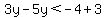 3y-5y%3C-4%2B3