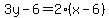 3y-6=2%28x-6%29