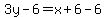 3y-6=x%2B6-6