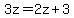 3z=2z%2B3