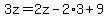 3z=2z-2%2A3%2B9