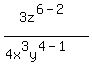 3z%5E%286-2%29%2F%284x%5E3y%5E%284-1%29%29