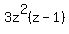 3z%5E2%28z+-1%29