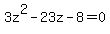 3z%5E2-23z-8=0