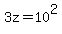 3z+=+10%5E2