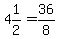 4%261%2F2+=+36%2F8