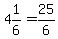 4%261%2F6=25%2F6