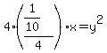 4%28%281%2F10%29%2F4%29x=y%5E2