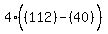 4%28%28112%29%5E%22%22-%2840%29%29