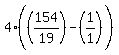 4%28%28154%2F19%29%5E%22%22-%281%2F1%29%29