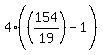 4%28%28154%2F19%29%5E%22%22-1%29