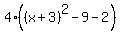 4%28%28x%2B3%29%5E2-9-2%29