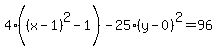 4%28%28x-1%29%5E2%5E%22%22-1%29-25%28y-0%29%5E2=96