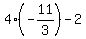 4%28-11%2F3%29-2