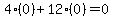 4%280%29%2B12%280%29=0