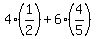 4%281%2F2%29%2B6%284%2F5%29