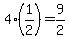 4%281%2F2%29+=+9%2F2