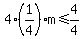 4%281%2F4%29m%3C=4%2F4