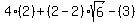 4%282%29%2B%282-2%29sqrt%286%29-%283%29