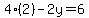 4%282%29-2y=6