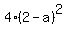 4%282-a%29%5E2