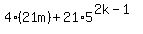 4%2821m%29%2B21%2A5%5E%282k-1%29