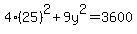 4%2825%29%5E2%2B9y%5E2=3600