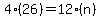 4%2826%29=12%28n%29