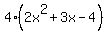 4%282x%5E2%2B3x-4%29