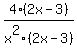 4%282x-3%29%2Fx%5E2%282x-3%29