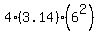 4%283.14%29%2A%286%5E2%29