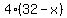 4%2832-x%29