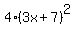 4%283x%2B7%29%5E2
