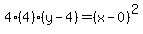 4%284%29%28y-4%29=%28x-0%29%5E2