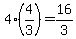 4%284%2F3%29=16%2F3