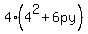4%284%5E2%2B6py%29%29