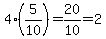 4%285%2F10%29+=+20%2F10+=+2