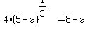 4%285-a%29%5E%281%2F3%29=8-a