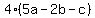 4%285a-2b-c%29