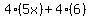 4%285x%29%2B4%286%29