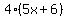 4%285x+%2B6%29