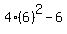 4%286%29%5E2-6