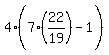 4%287%2822%2F19%29%5E%22%22-1%29