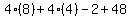 4%288%29%2B4%284%29-2%2B48
