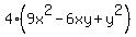 4%289x%5E2-6xy%2By%5E2%29