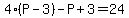 4%28P+-+3%29+-+P+%2B+3+=+24