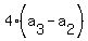 4%28a%5B3%5D-a%5B2%5D%29