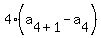 4%28a%5B4%2B1%5D-a%5B4%5D%29